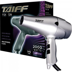 Secador de Cabelo 2000W 127V FOX ÍON Prata TAIFF