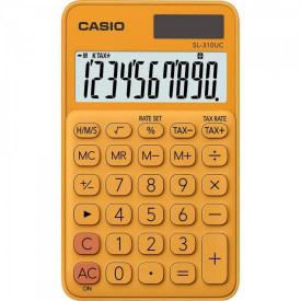 Calculadora de Bolso 10 Dígitos SL-310UC-RG Laranja CASIO