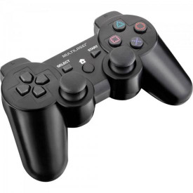 Controle 3 em 1 S/ Fio PS2/PS3/Pc JS072 Preto MULTILASER