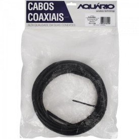 Cabo Coaxial 5MT p/ TV Montado Preto AQUARIO