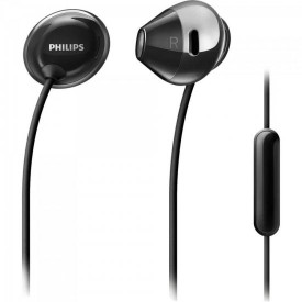 Fone De Ouvido Intra Auricular Com Microfone SHE4205BK/00 Preto PHILIPS